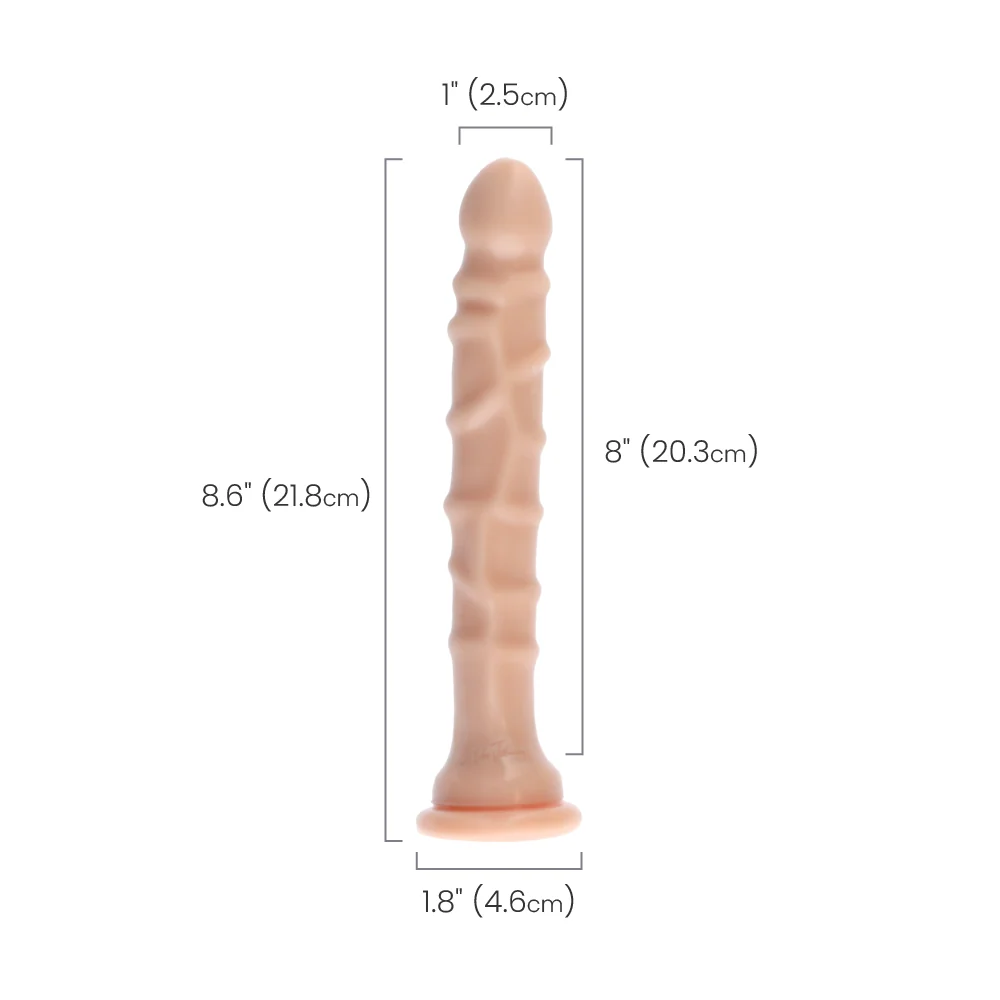 Raging Dong 带吸盘细纹纹理假阳具