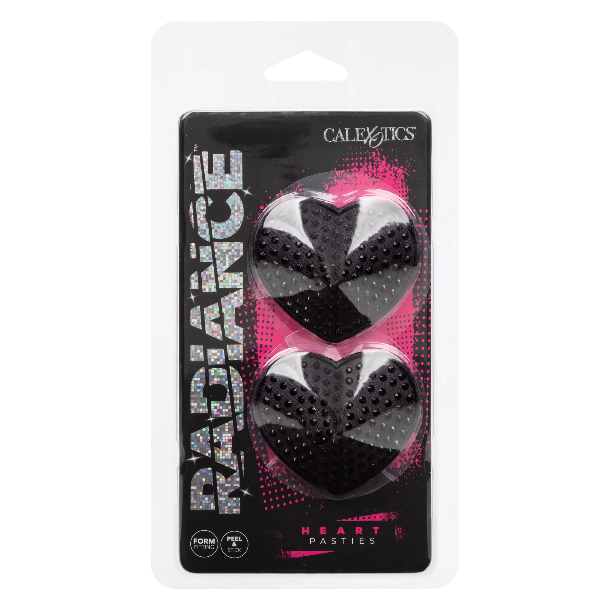 Radiance Heart Pasties with Gem Accents and Reusable Adhesive