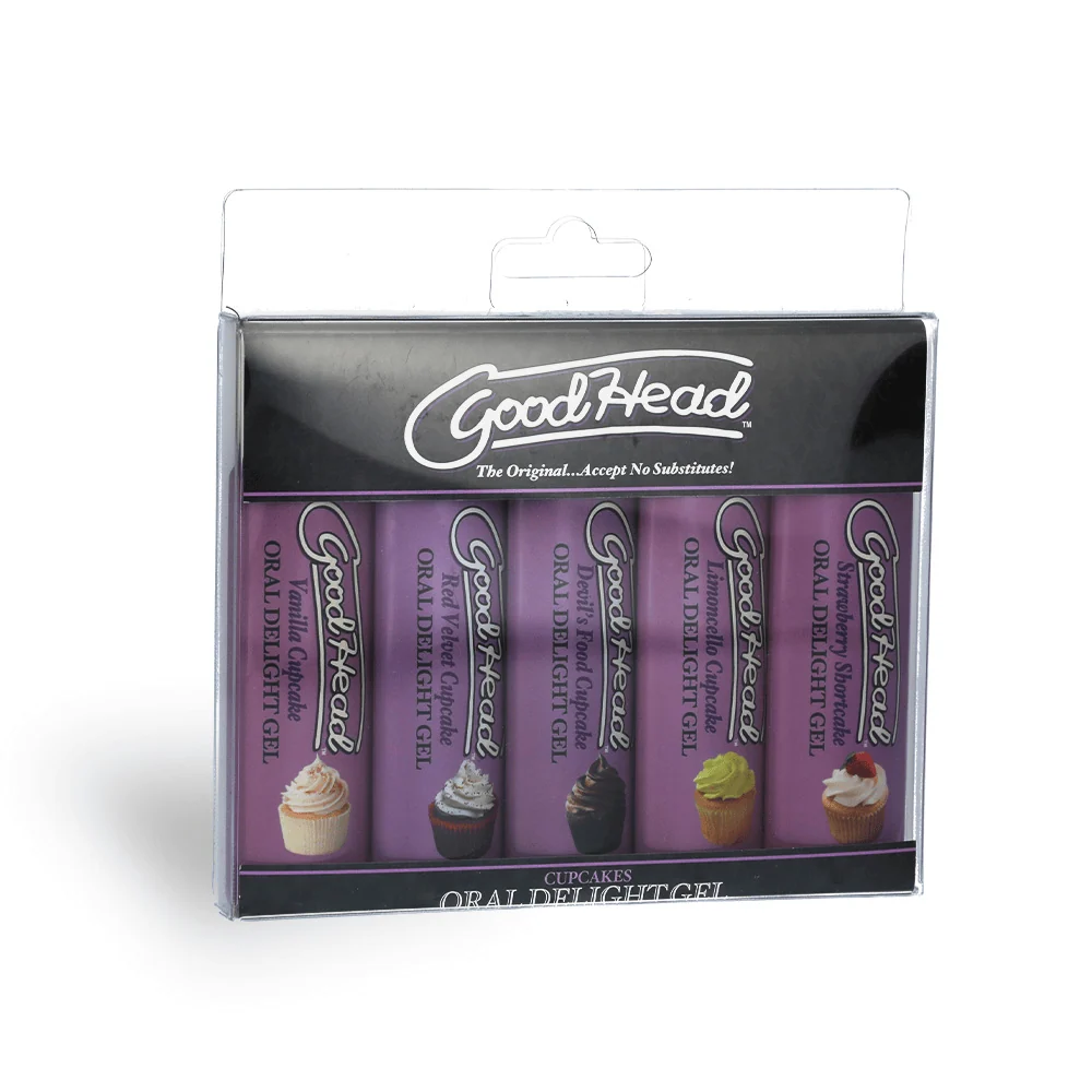 GoodHead Oral Delight Gel 5-Pack Cupcake Flavor Selection