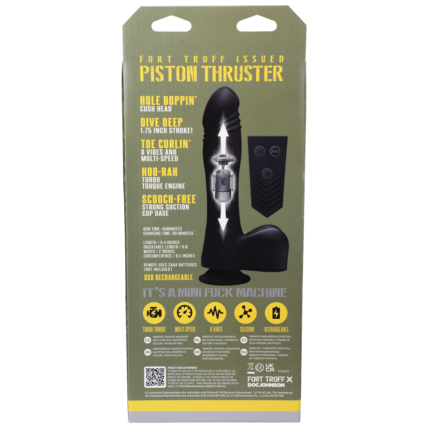 Fort Troff Piston Thruster Mini Fuck Machine with Remote Control