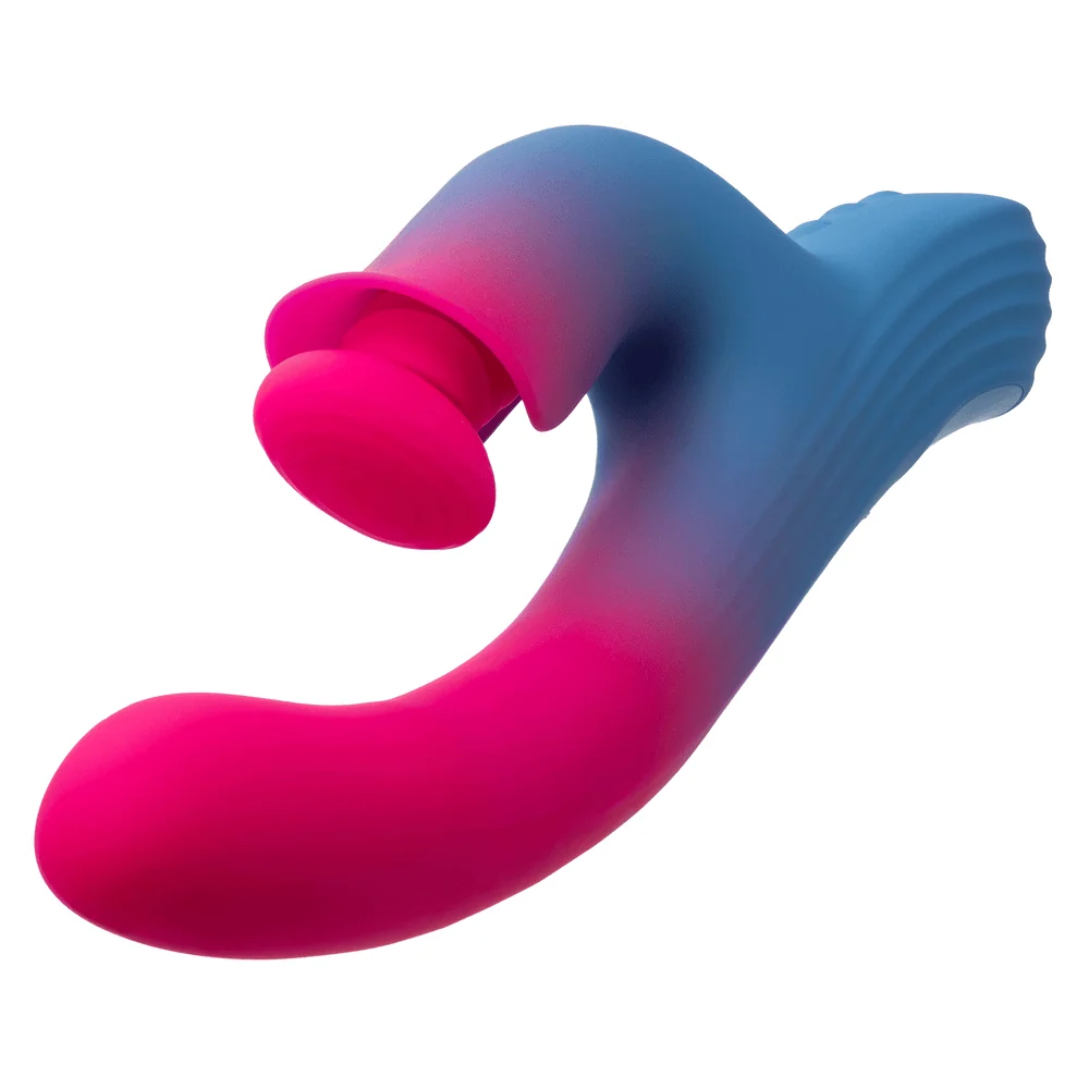 Elation Thrusting Dual Stimulator Rabbit Vibrator by California Exotic
