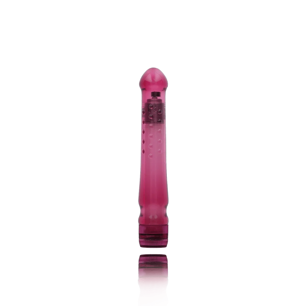 Turbo Glider Raspberry Crush Vibrator with Multi-Speeds and Textured Shaft