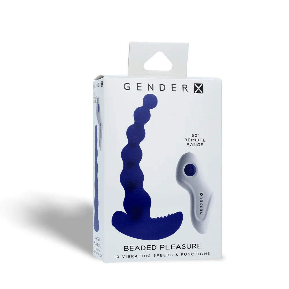 Gender X Beaded Pleasure Vibrating Beads with Remote Control