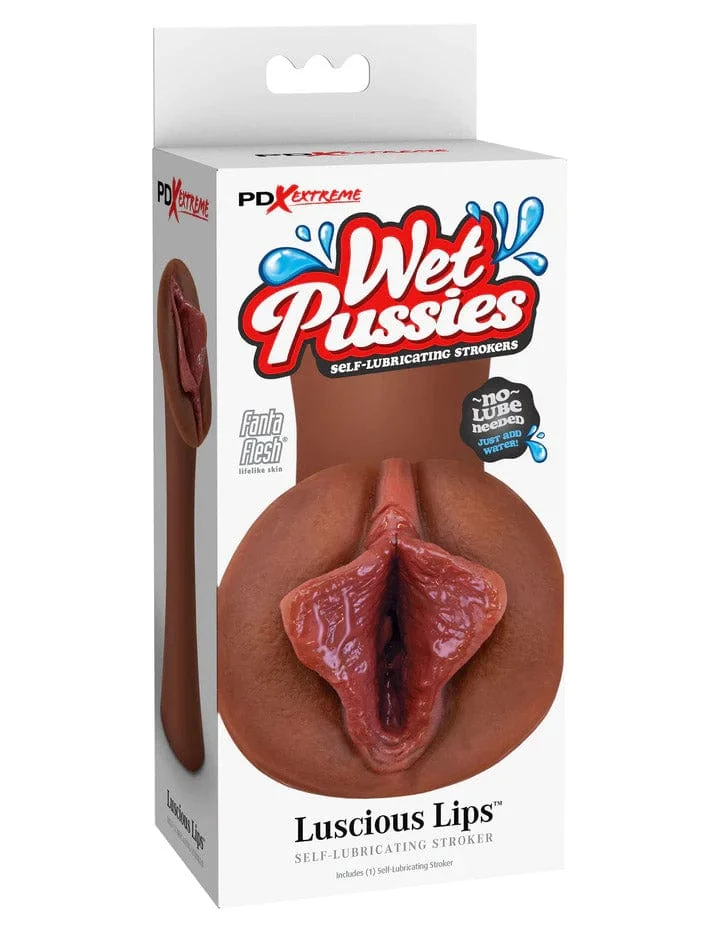 Extreme Wet Pussies Luscious Lips Self-Lubricating Stroker from Pipedream
