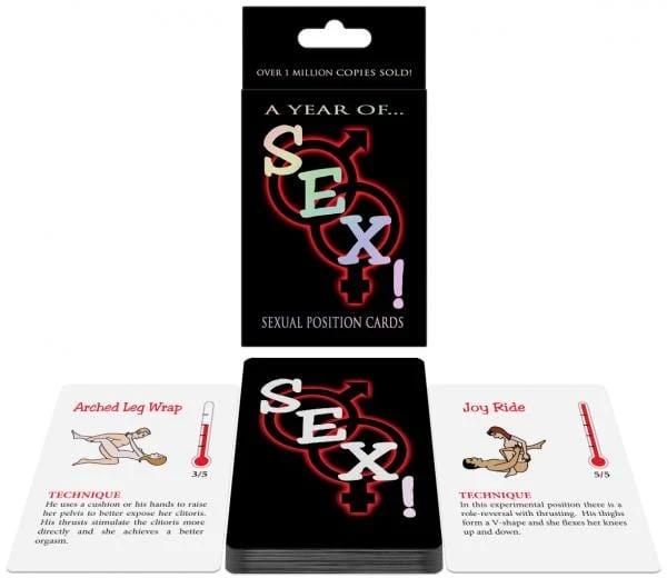 A Year of SEX! Card Game with 50 Kama Sutra Positions