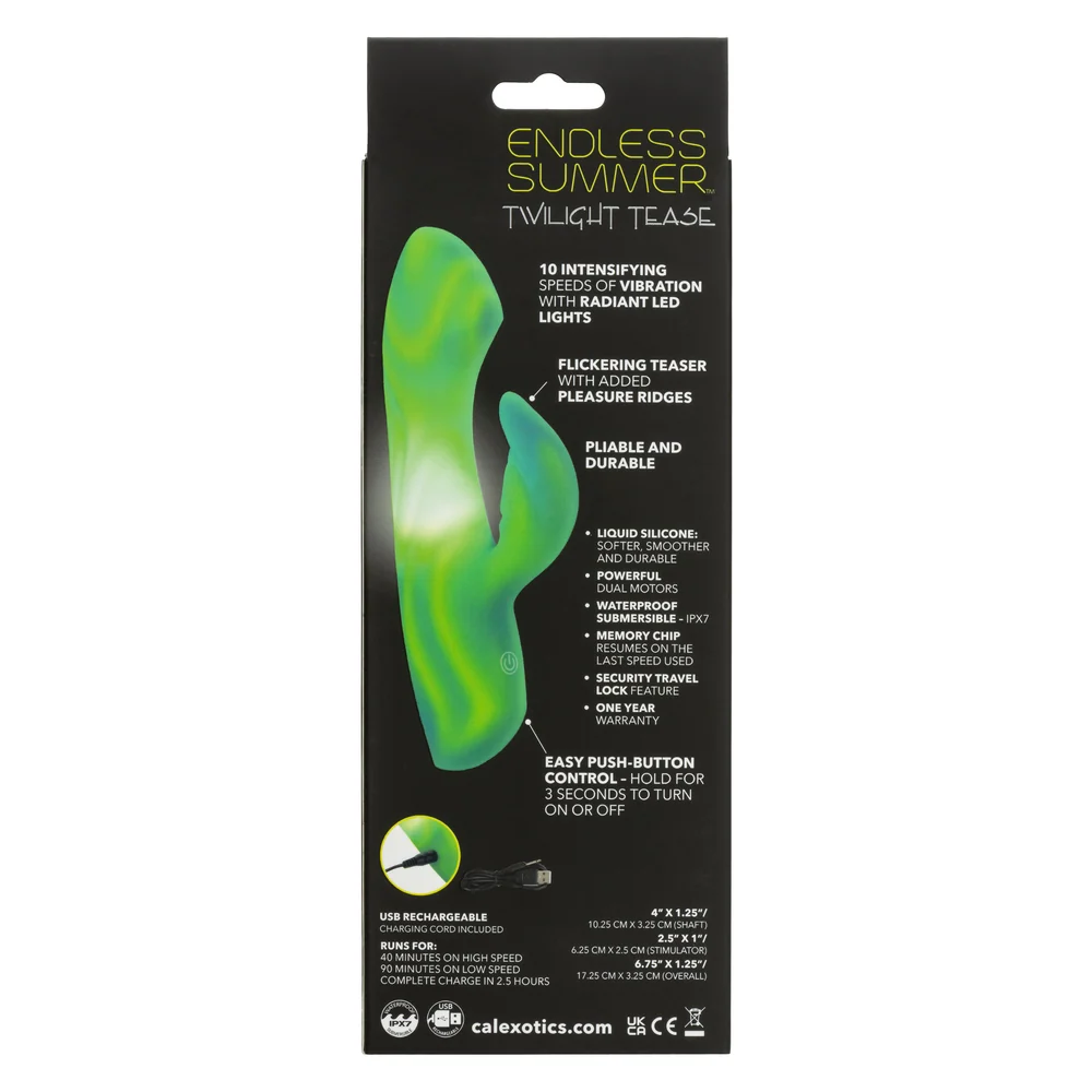 CalExotics Endless Summer Twilight Tease LED Light Rabbit Vibrator
