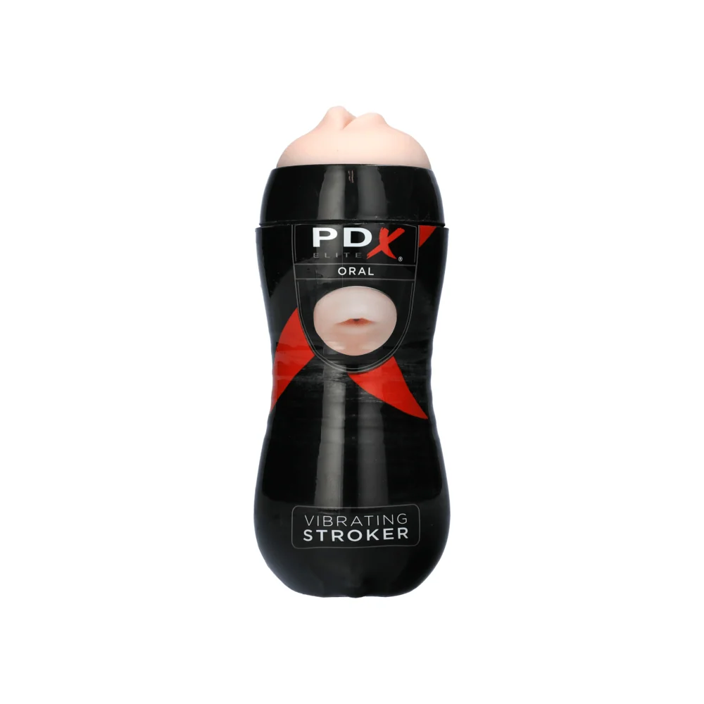 PDX Brands Vibrating Oral Stroker for Added Sensation