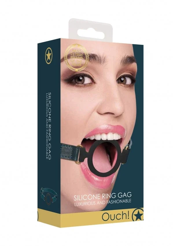 OUCH! Halo Silicone Ring Gag with Adjustable Headband