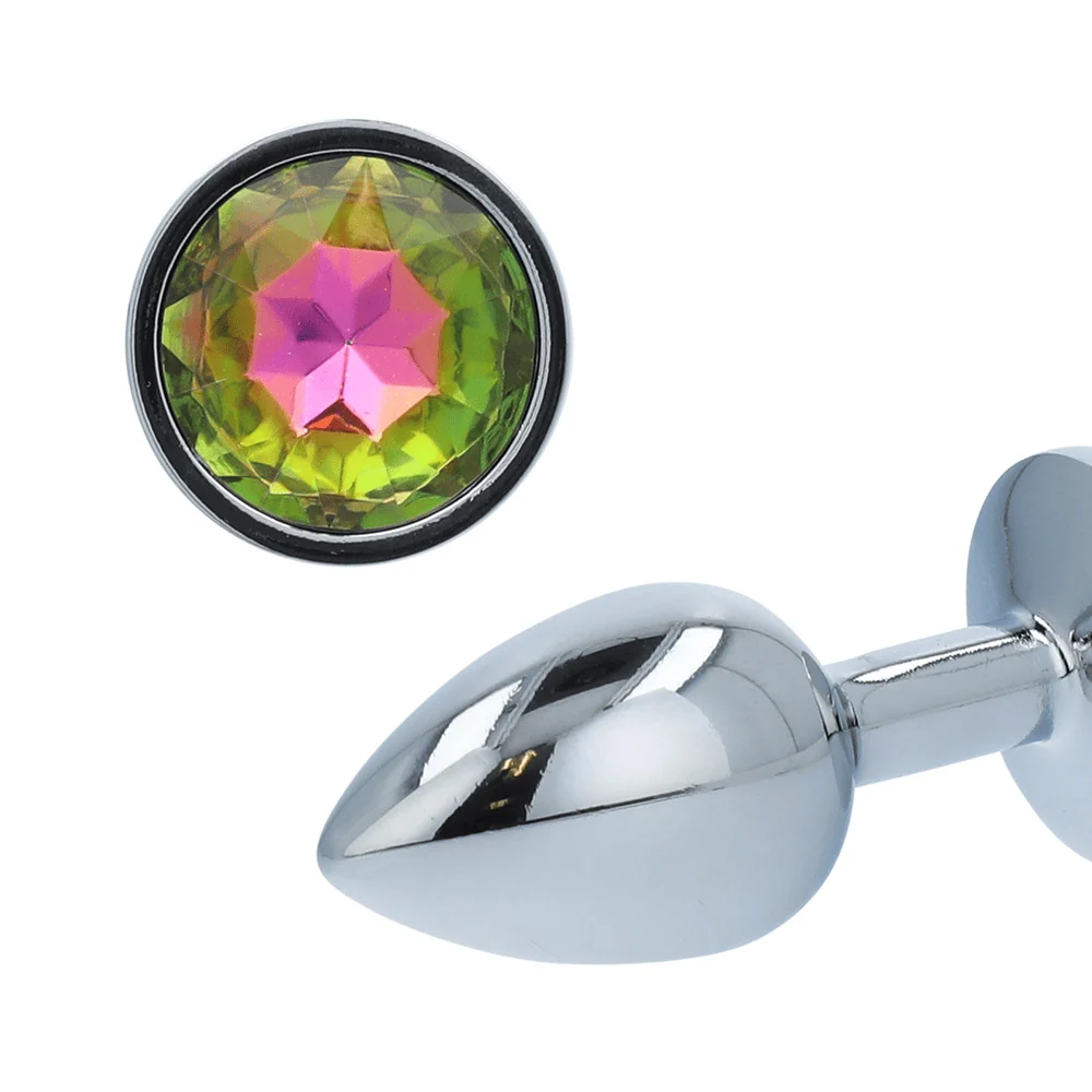 Booty Sparks Gem Anal Plug in Weighted Silvery Aluminum