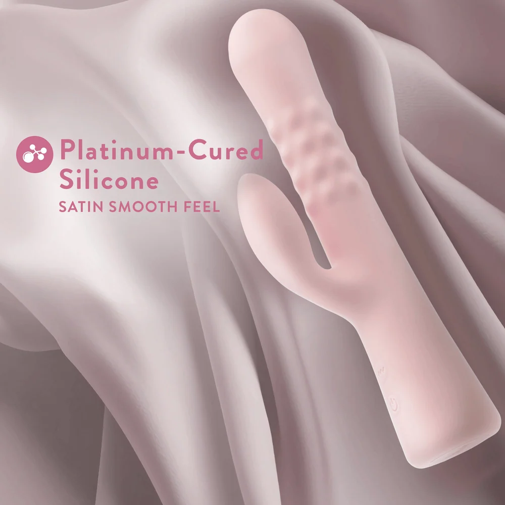 Blush Jaymie Pink Rabbit Vibrator with 10 G-Spot and Clitoral Settings