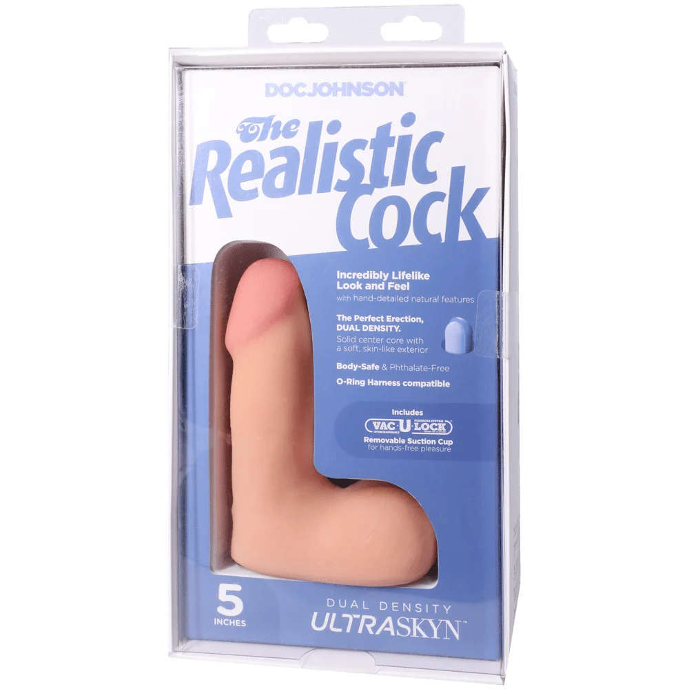 The Realistic Cock 5" Ultraskyn Dildo with Balls