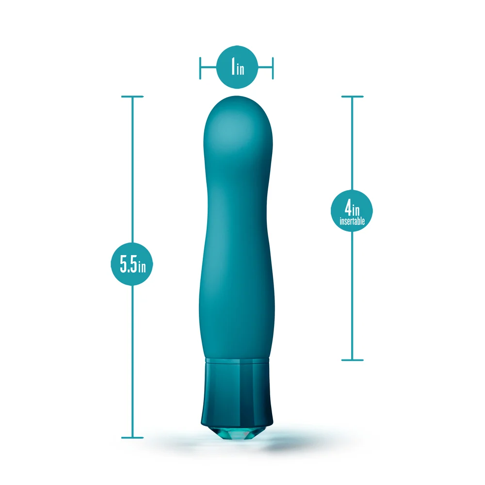 Blush Oh My Gem Fierce Blue Topaz Warming Bullet Vibrator
