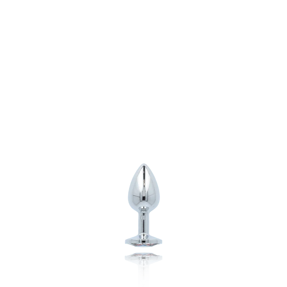 Booty Sparks Gem Anal Plug in Weighted Silvery Aluminum