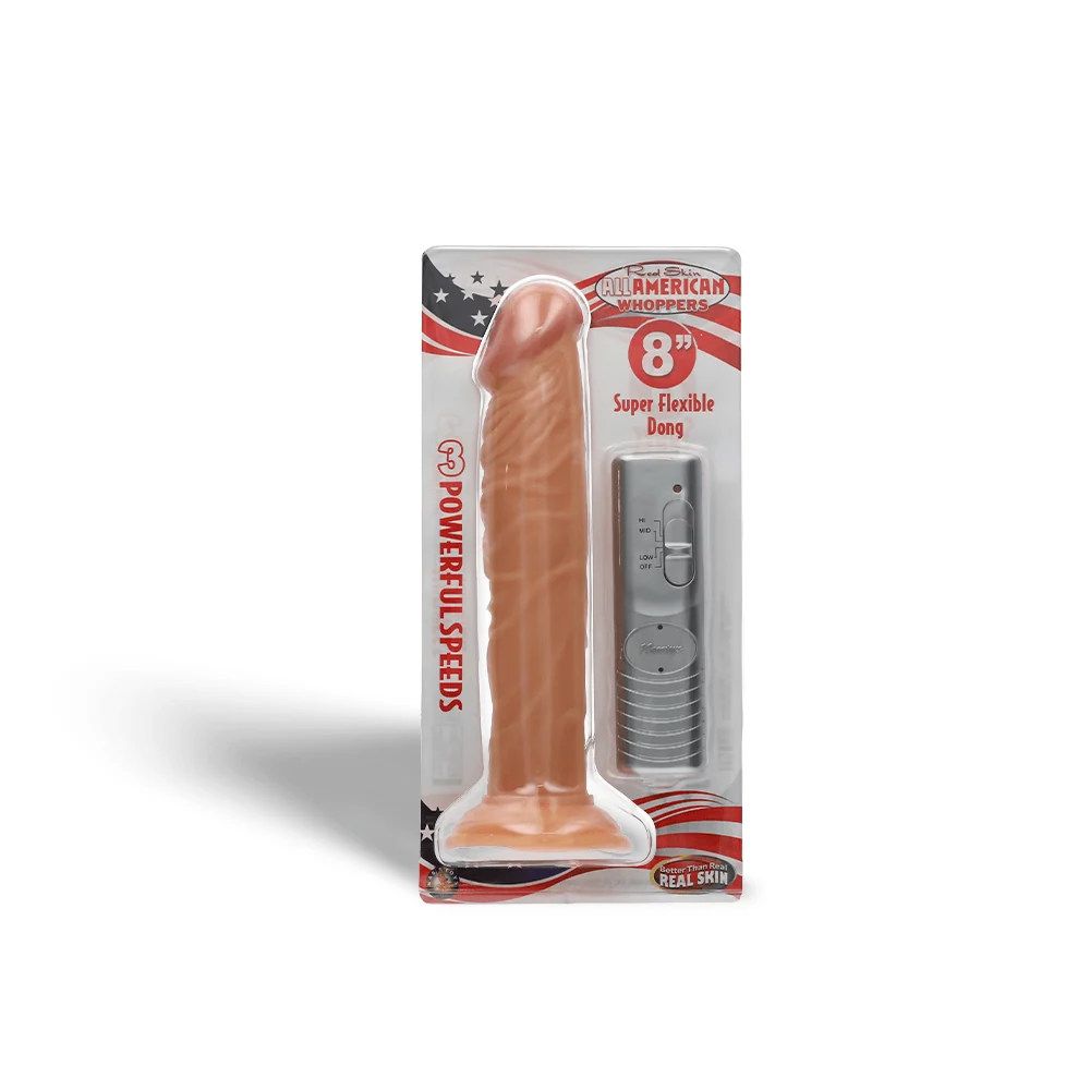 All American Whoppers 逼真肤色或巧克力色震动假阳具