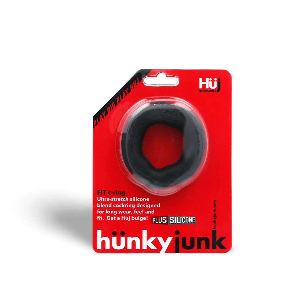 Hunky Junk Fit Ring Silicone and TPR Cock Ring for Play or Daily Wear
