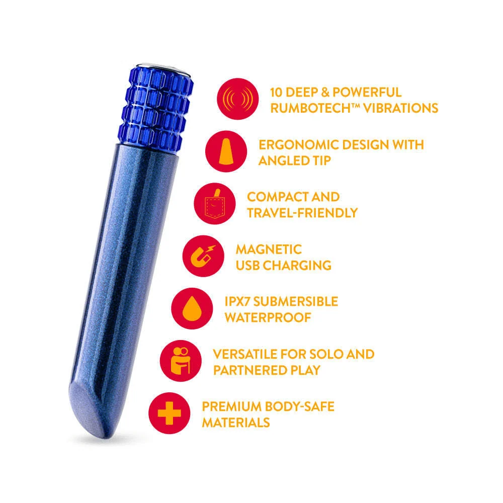 Blush Oh My Gem Mystery Sapphire Bullet Vibrator with 10 Vibration Modes