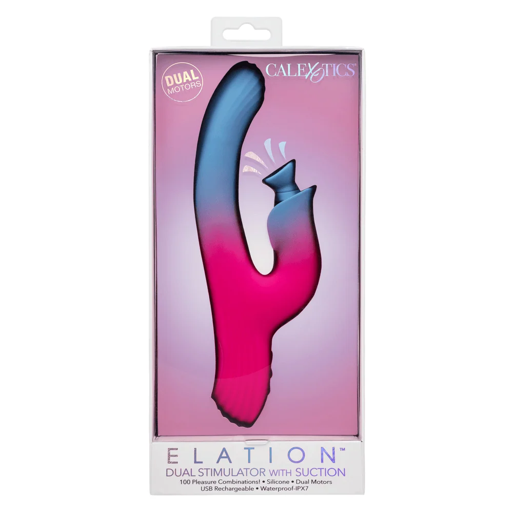 Elation Dual Stimulator Rabbit Vibrator with Suction