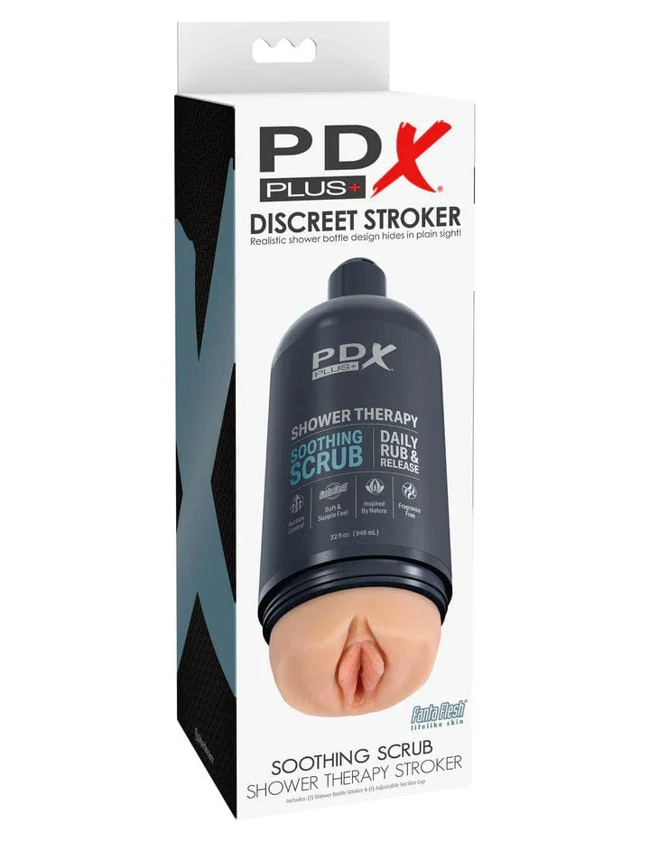 Shower Therapy Soothing Scrub Discreet Stroker for Bathroom Privacy