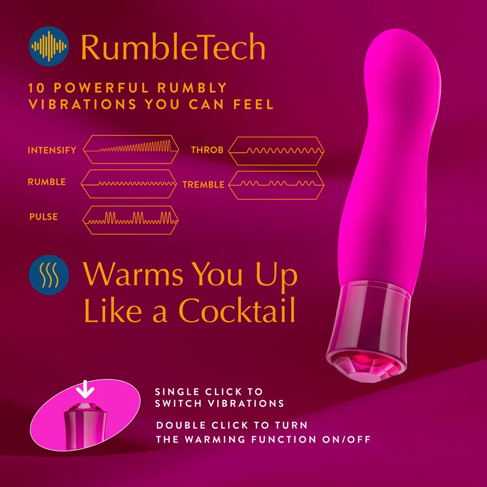 Blush Oh My Gem Exclusive Tourmaline Bullet Vibrator with Warming Tip