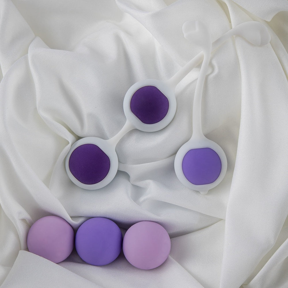 Blush Wellness 5pc Kegel Training Kit With Six Weighted Silicone Balls