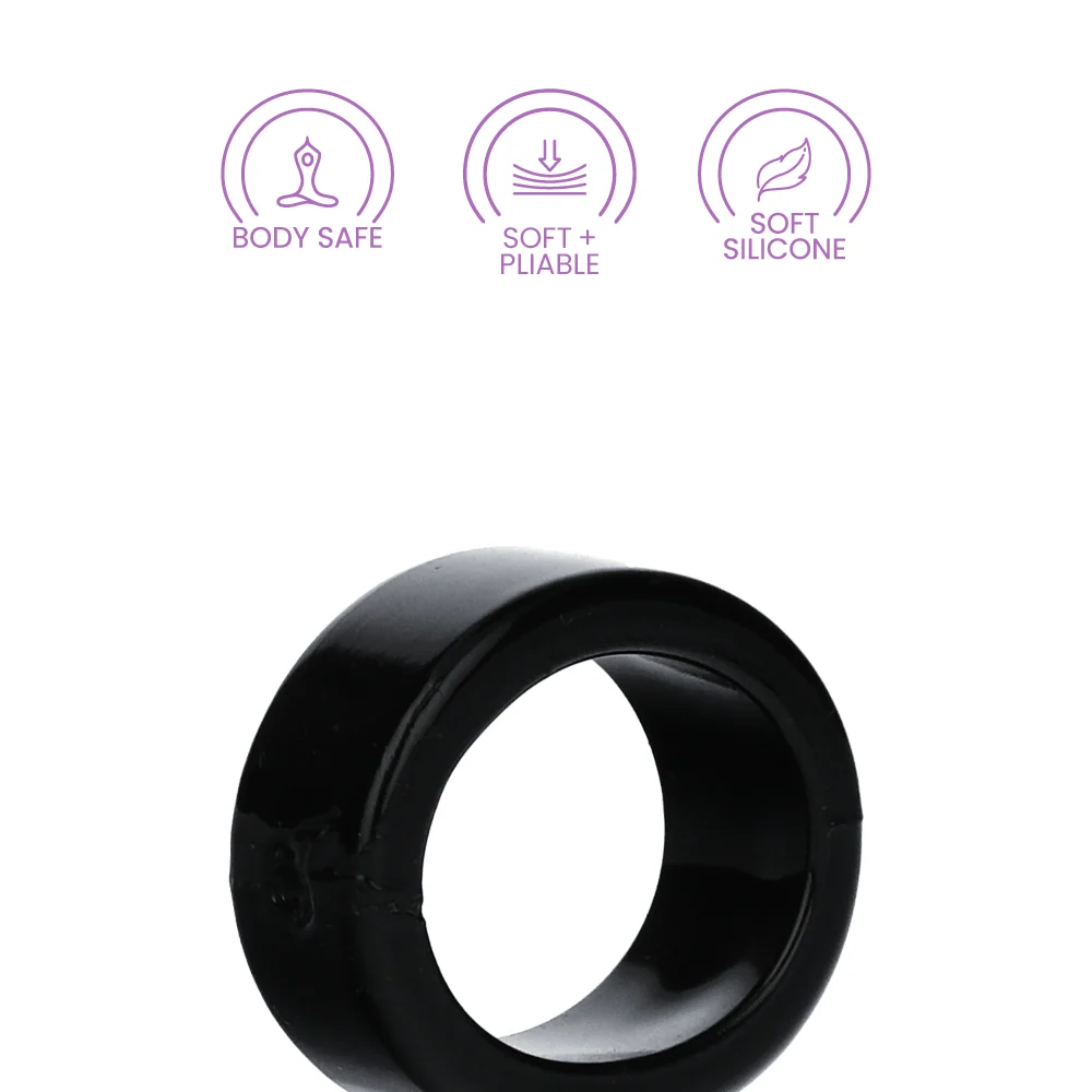 Oxballs Balls T Ballstretcher in Black Pure Platinum Silicone