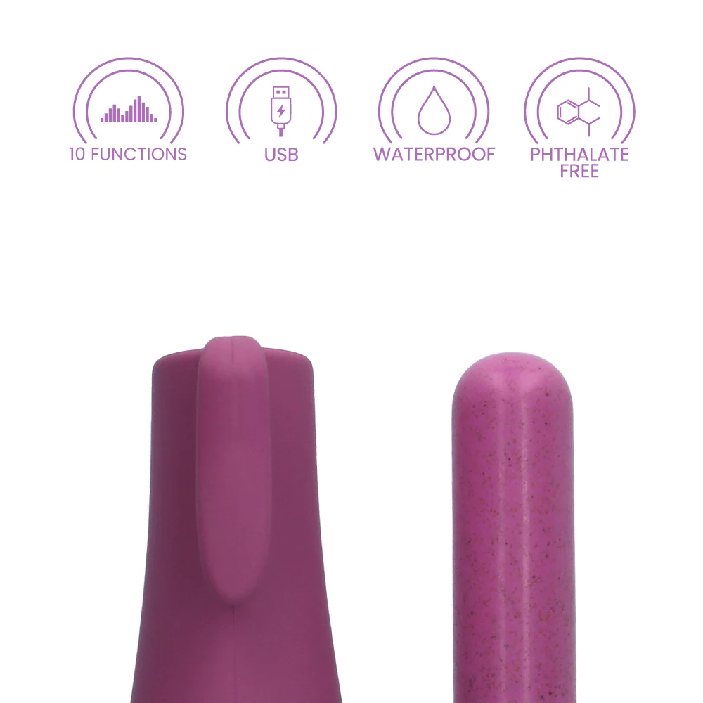Gaia Eco Delight Purple Bullet Vibe with 10 Modes
