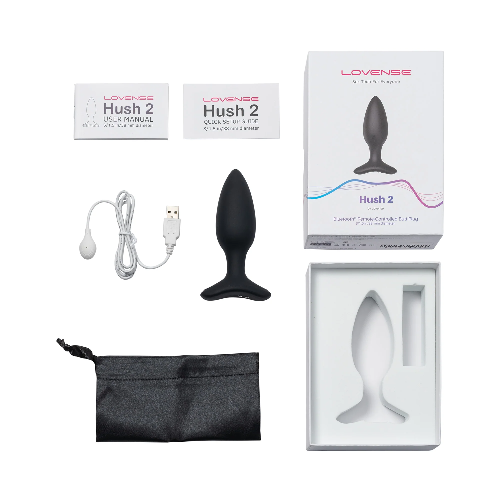 Lovense Hush 2 Bluetooth-Controlled Anal Plug