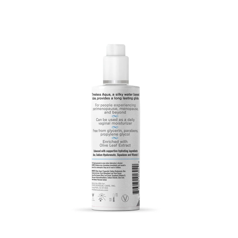 Simply Timeless Aqua 4oz Silky Water-Based Lubricant for Menopause