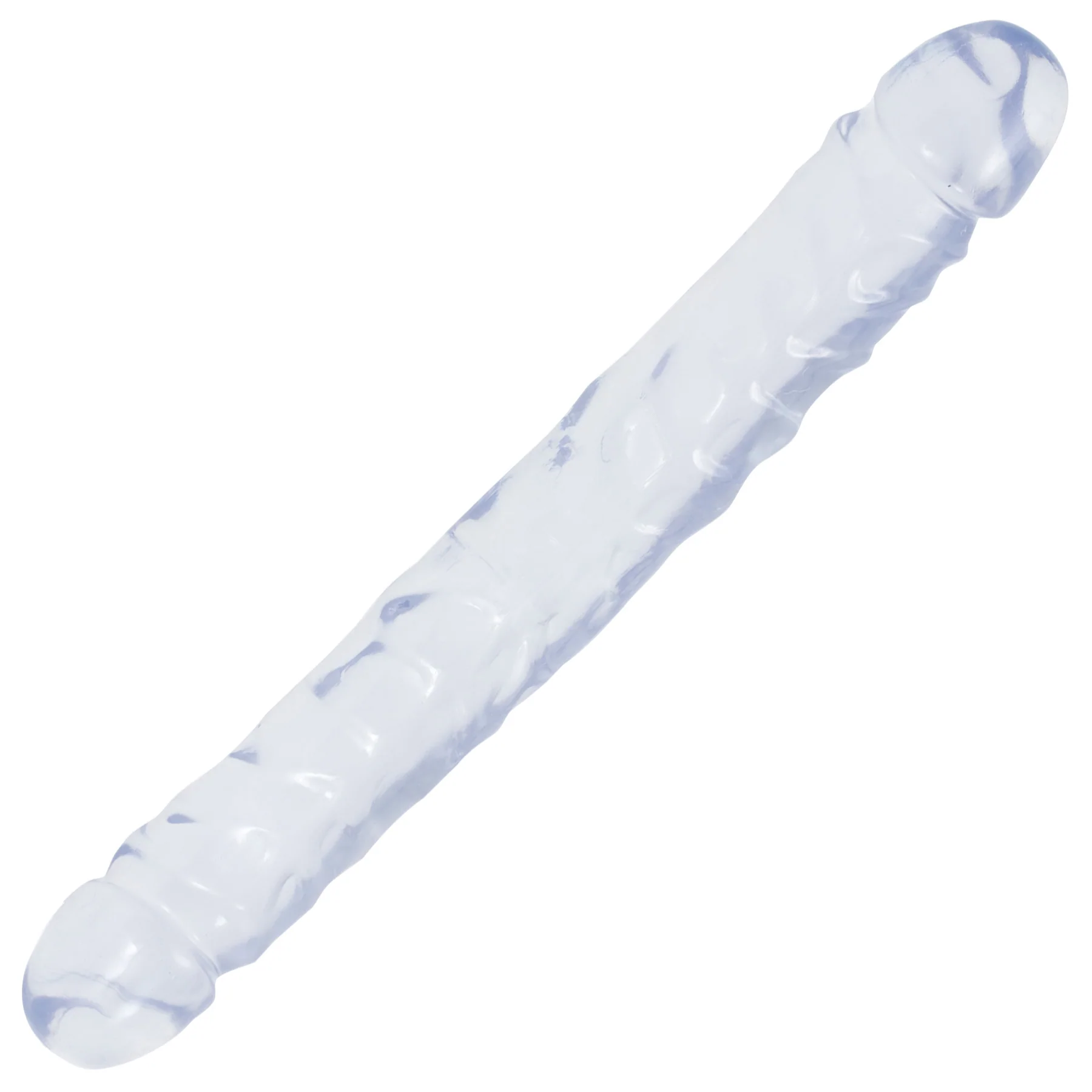 Doc Johnson Crystal Jellies Jr Double Dong Soft Flexible 10 Inch Classic