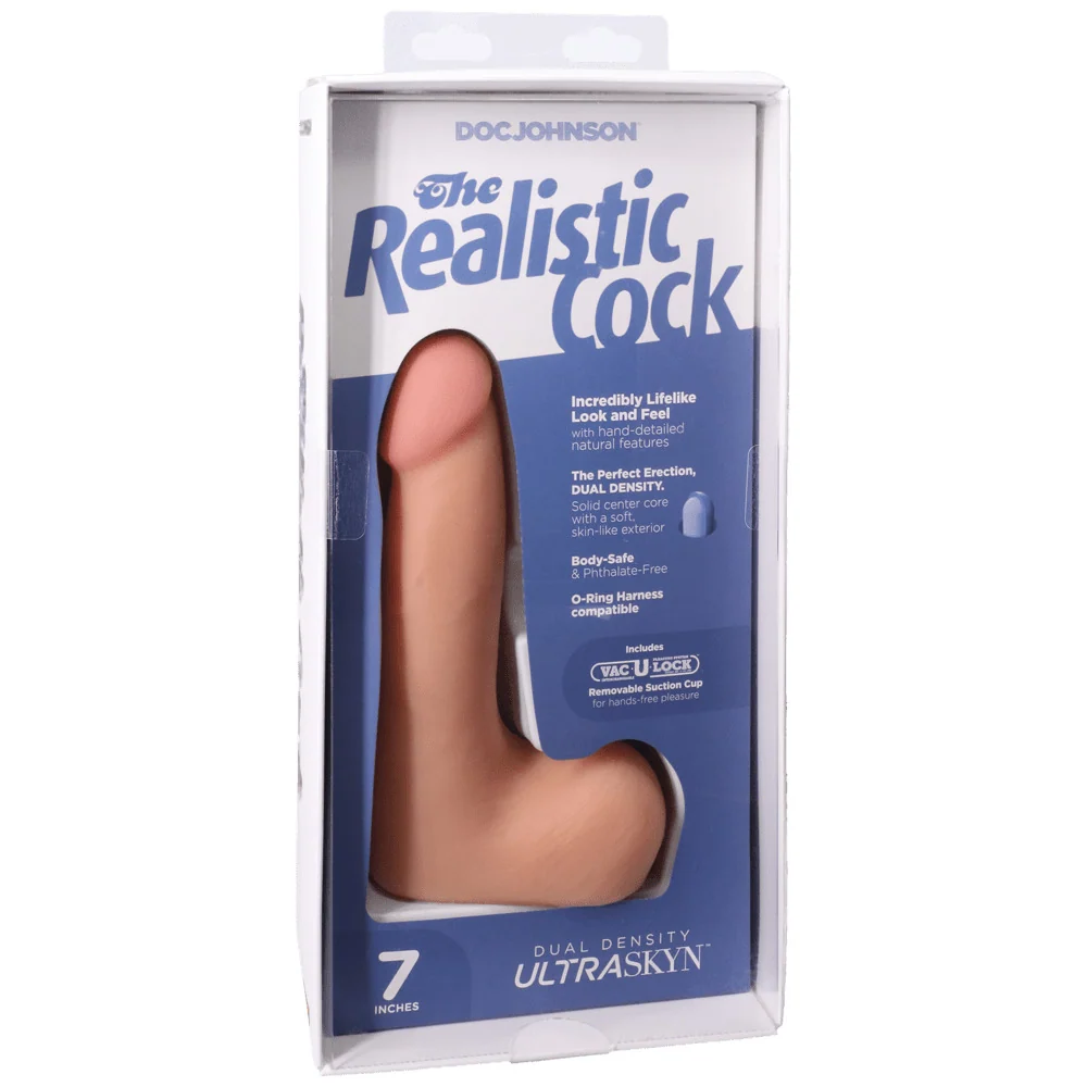 The Realistic Cock 7 Inch Ultraskyn Cock with Balls