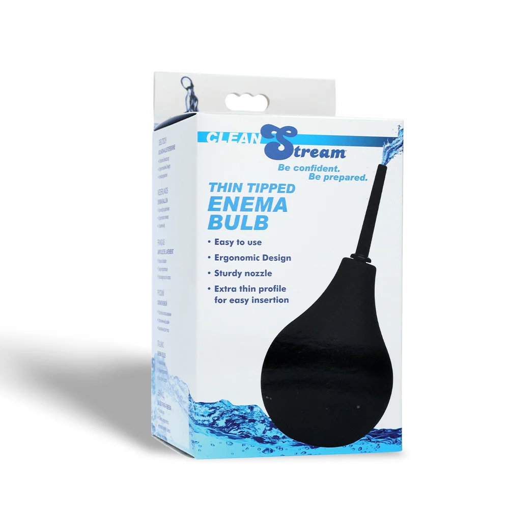 Cleanstream Thin Tip Silicone Enema Bulb for Comfortable Cleansing