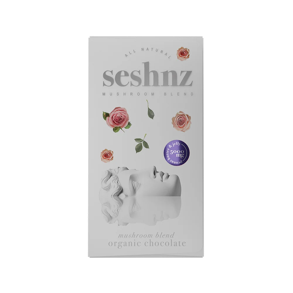 Seshnz Mushroom Blend Chocolate Bar 5000mg in Three Flavors