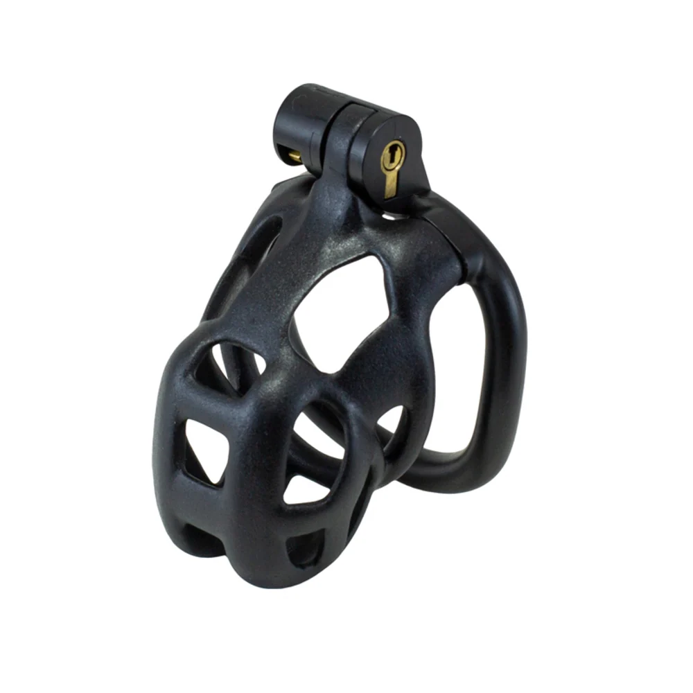 Kink Chastity Series Original Black Locking Cock Cage