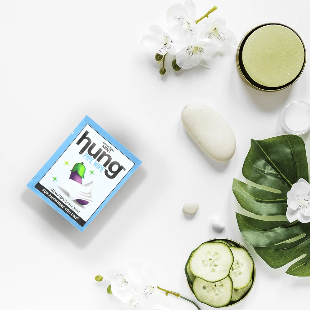 HUNG Pipe Wipes 16 Count for Men, Travel-Friendly Hygiene Wipes