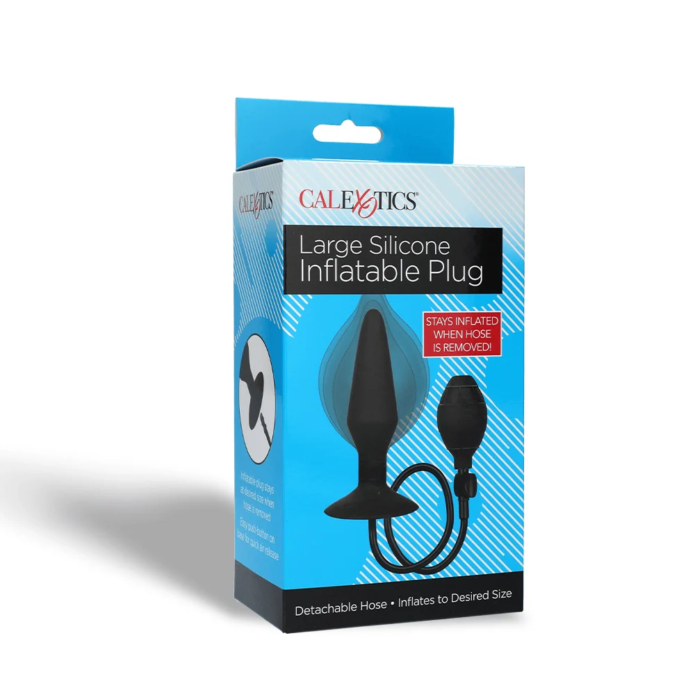 Inflatable Silicone Butt Plug with Detachable Quick-Release Hose