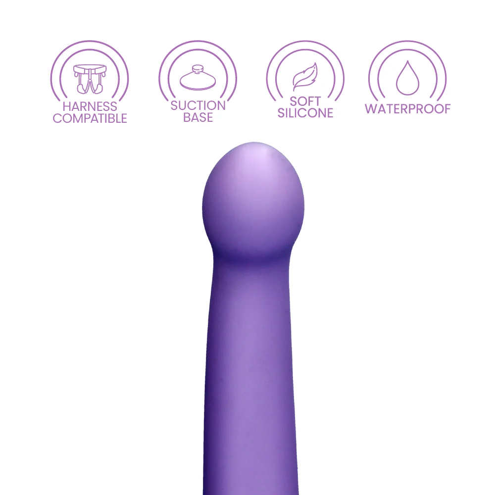 Dillio Platinum Secret Explorer Silicone Dildo for Harness Use