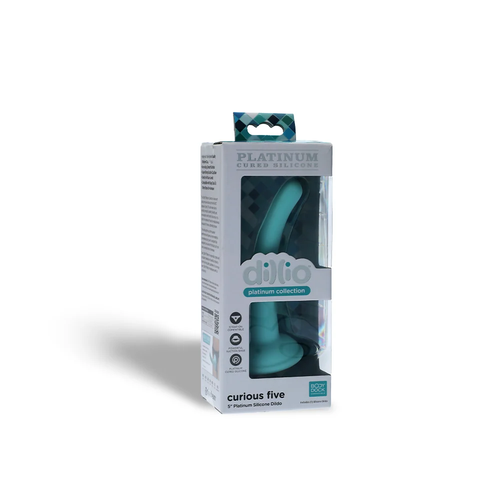 Dillio Platinum Curious Five Silicone Dildo with Suction Base