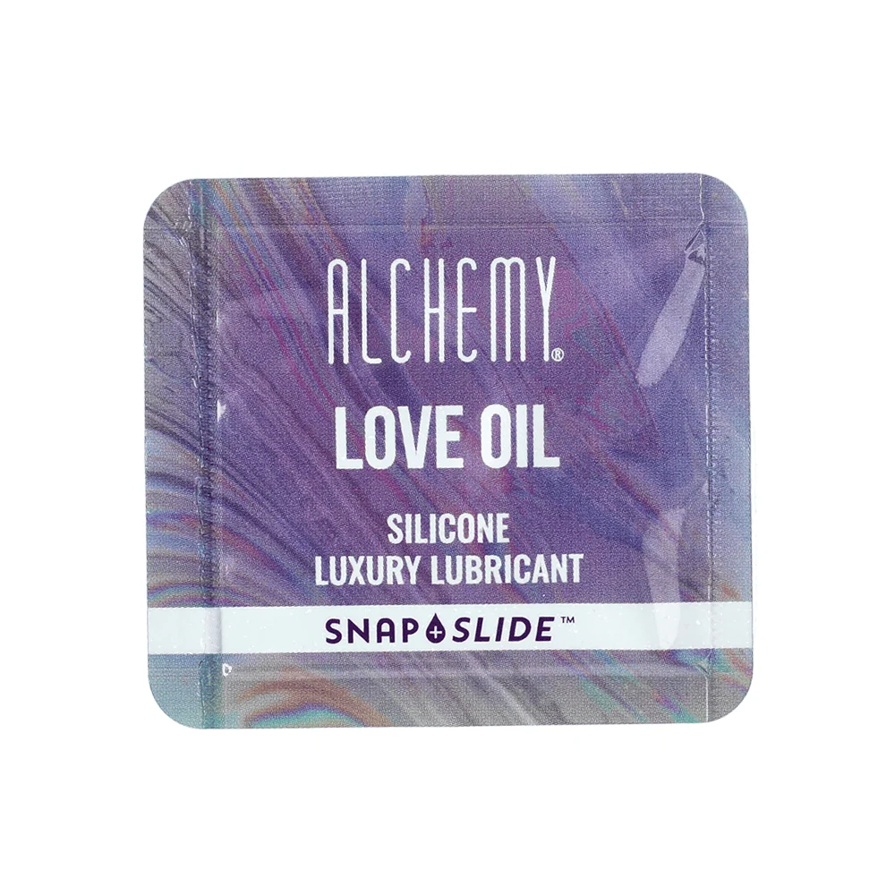 Alchemy Love Oil Snap + Slide 硅基润滑液，16 片一次性装