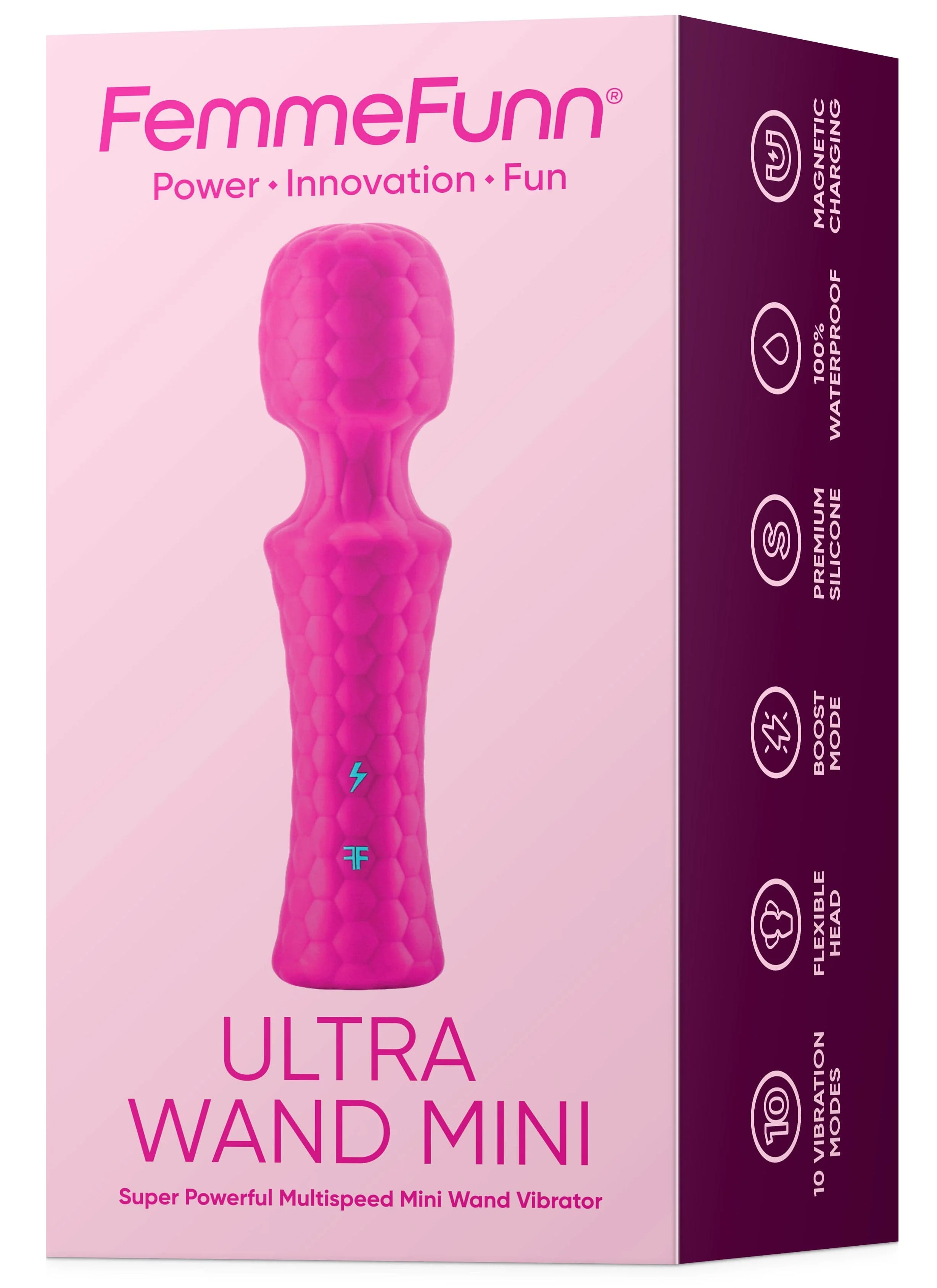 Femme Funn Ultra Wand Mini Waterproof Vibrator in Pink