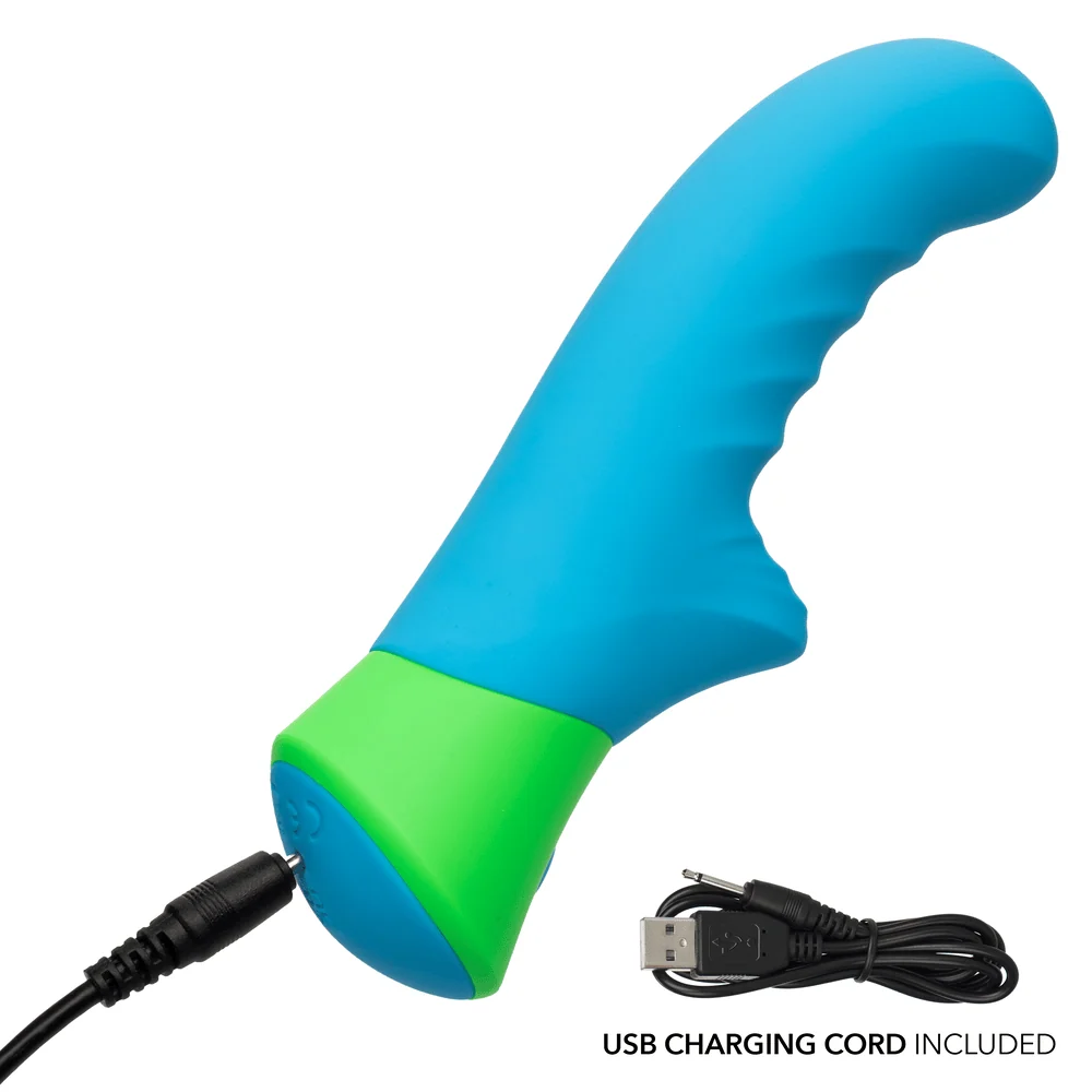 Rave Ridged-G G-Spot Vibrator with Textured Shaft