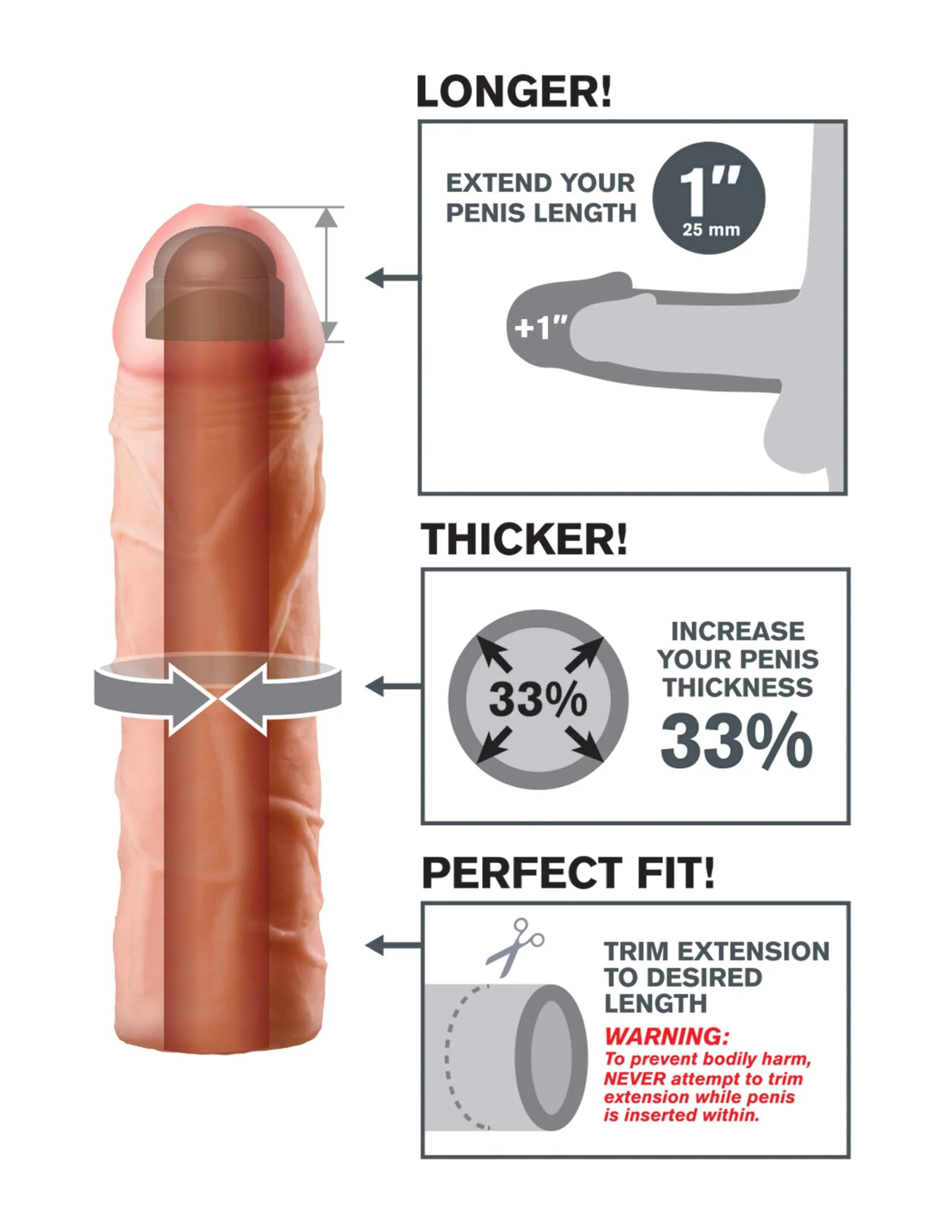 Fantasy X-Tensions Perfect Extension Enhancer by Pipedream Products