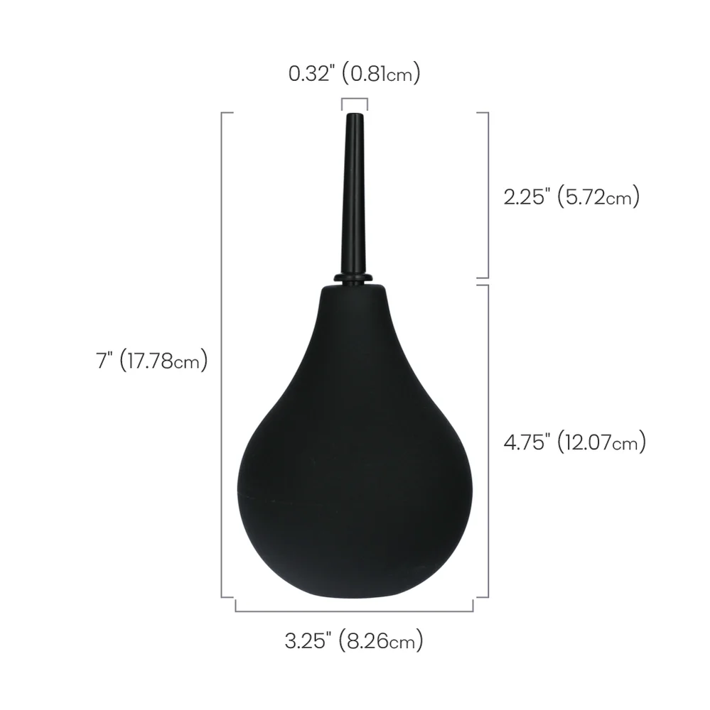 Cleanstream Thin Tip Silicone Enema Bulb for Comfortable Cleansing