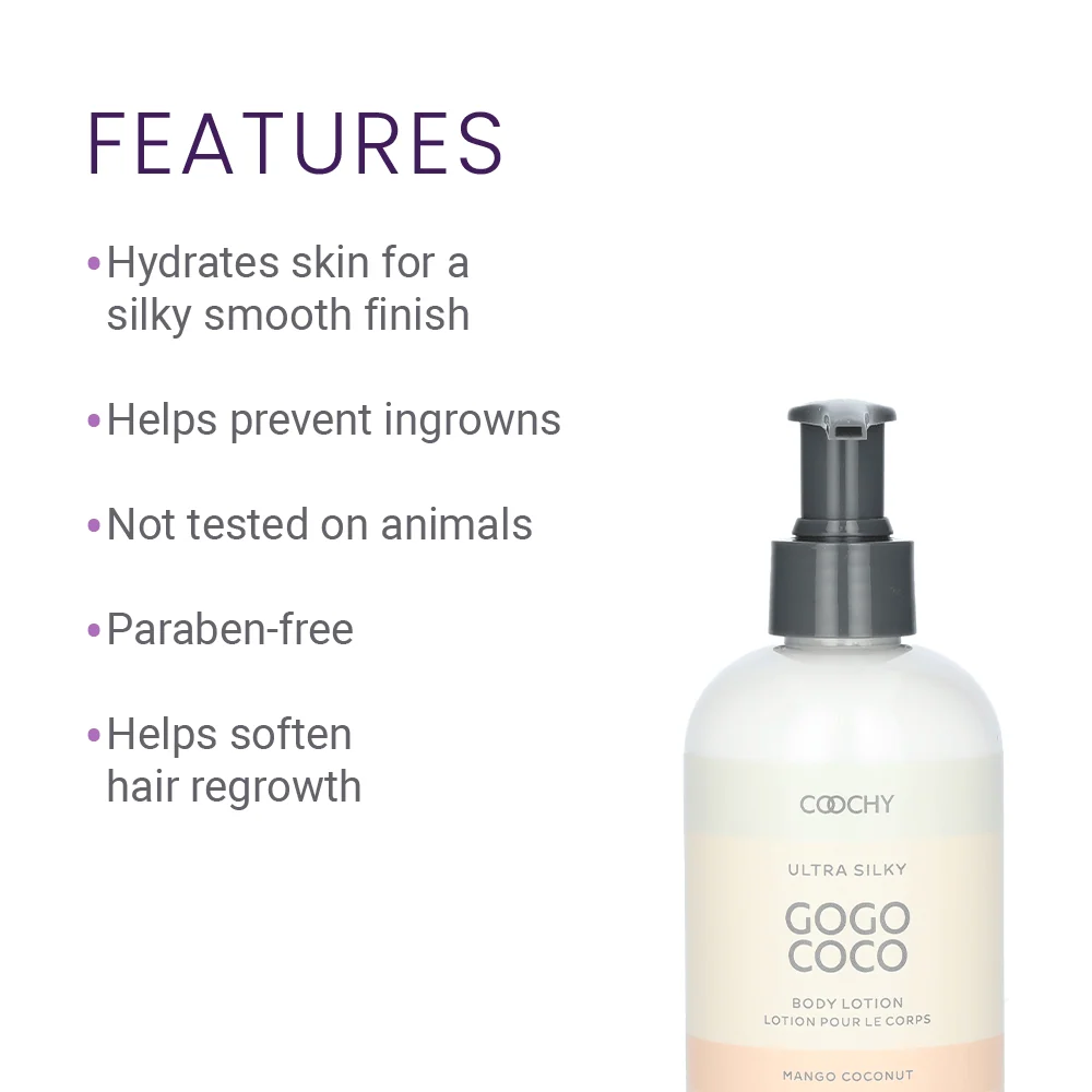 Coochy Ultra All-Over Body Lotion in Mango Coconut, 8oz 8oz