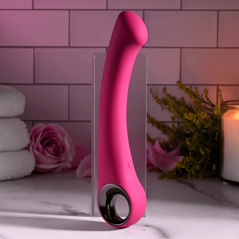 Evolved Pleasure Curve Pink G-Spot Vibrator with Flexible Shaft