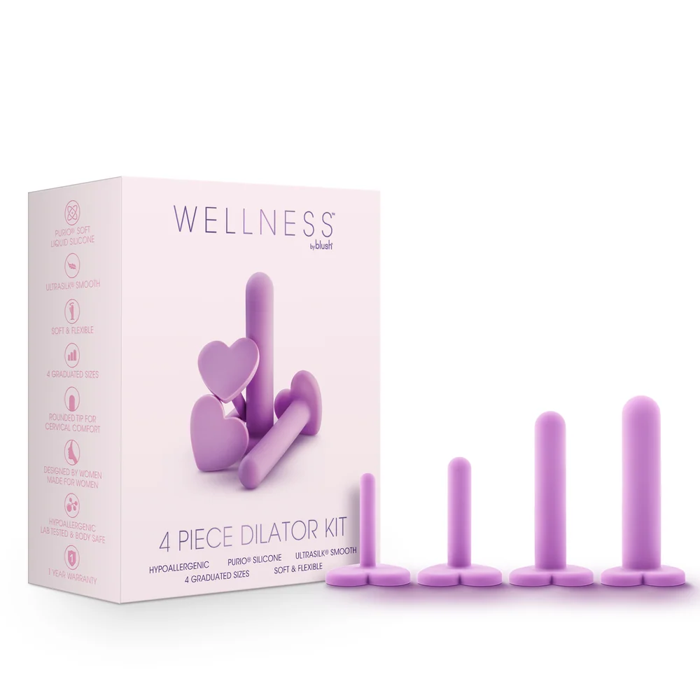 Blush Wellness 4pc Vaginal Dilator Kit with Silicone Dilators