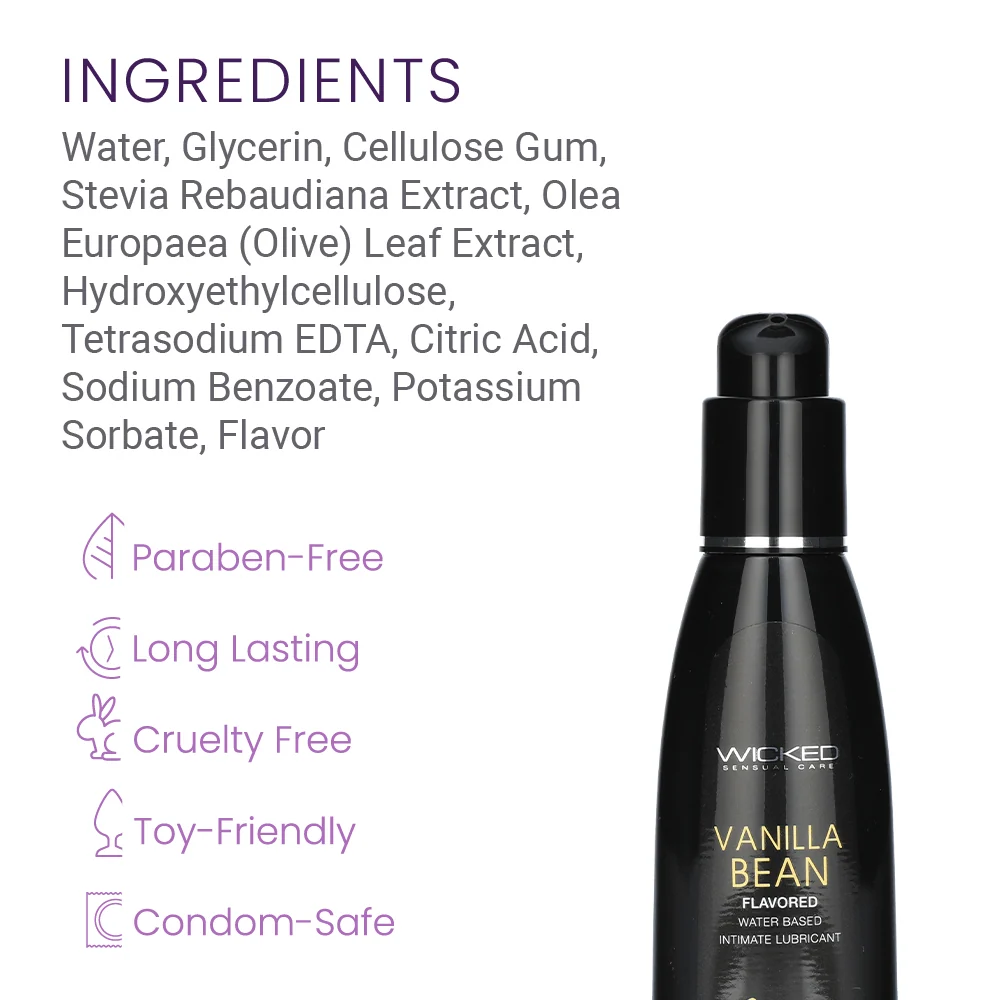 Wicked Aqua Candy Apple Flavored Water-Based Lubricant