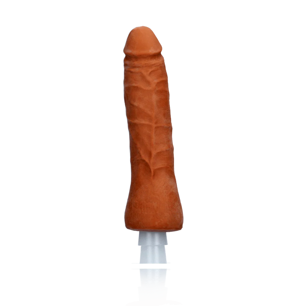 Vac-U-Lock Ultraskyn 7 Inch Thin Dong Attachment in Tan