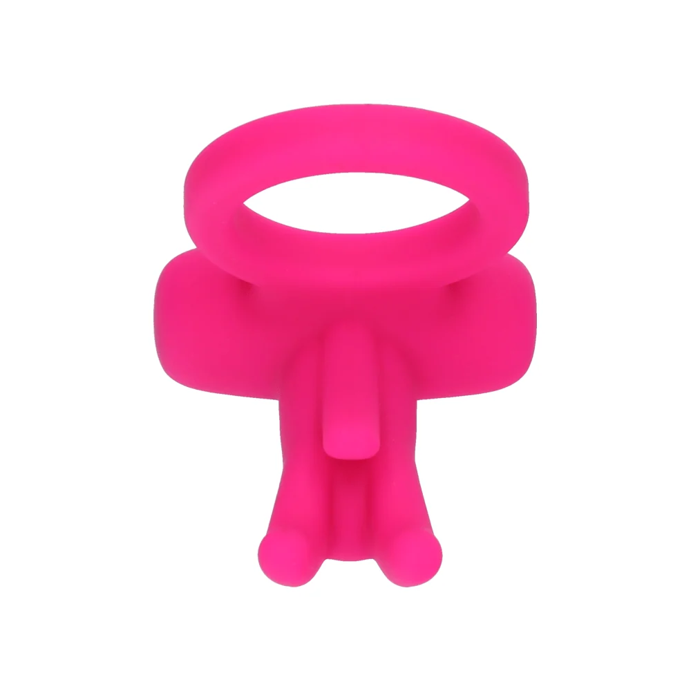 California Exotic Triple Clit Flicker Couples Enhancer with Teasing Prongs