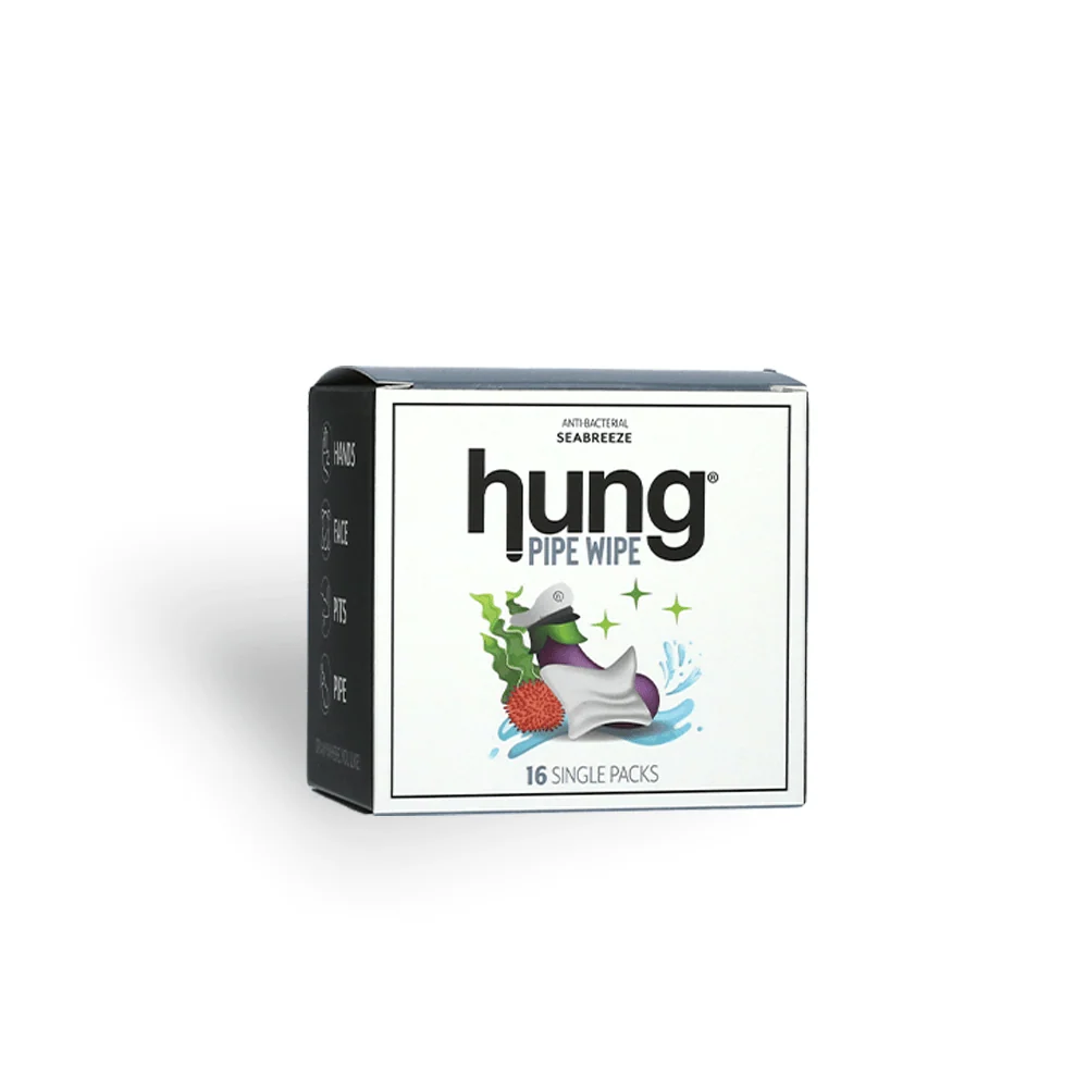 HUNG Pipe Wipes 16 Count for Men, Travel-Friendly Hygiene Wipes