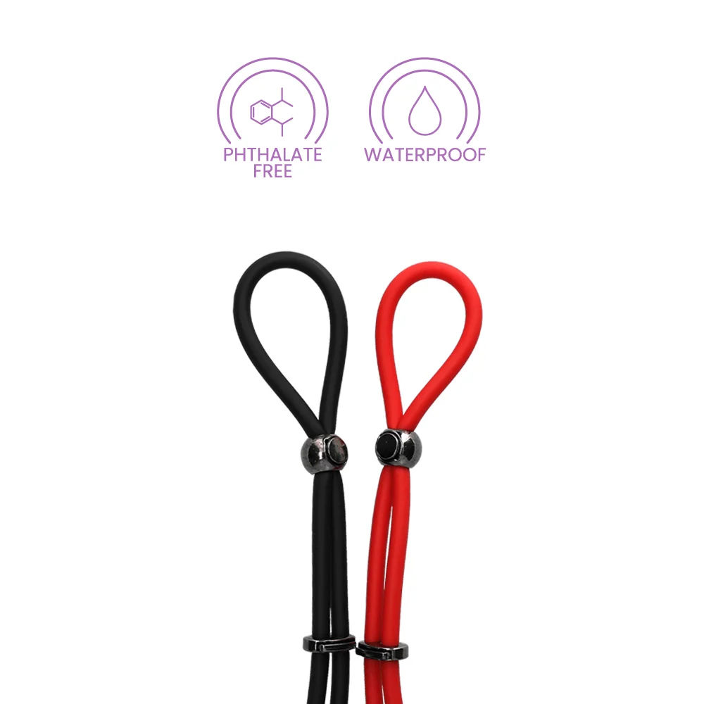 My Cockring Extreme Cocktie 2 Pack in Black and Red